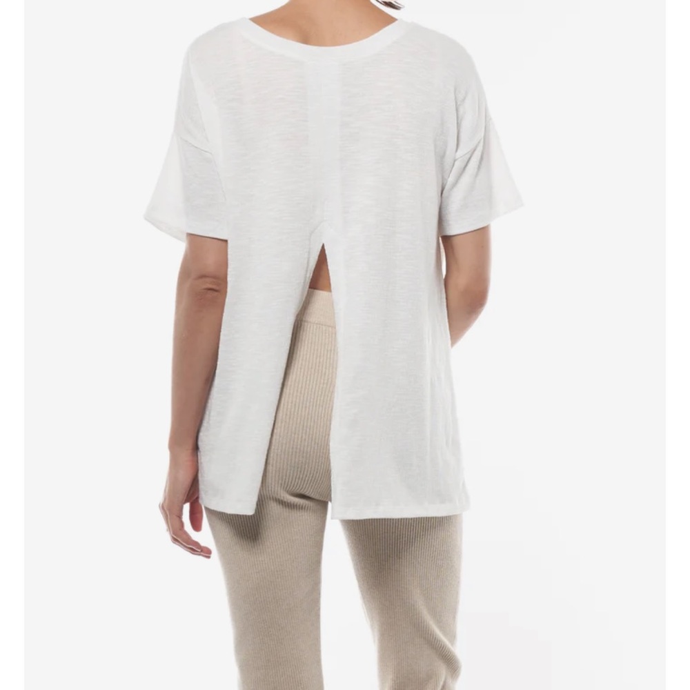 White Short Sleeve Maternity Top